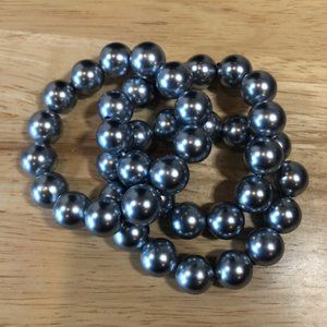 3 Beaded Stretch Bracelets